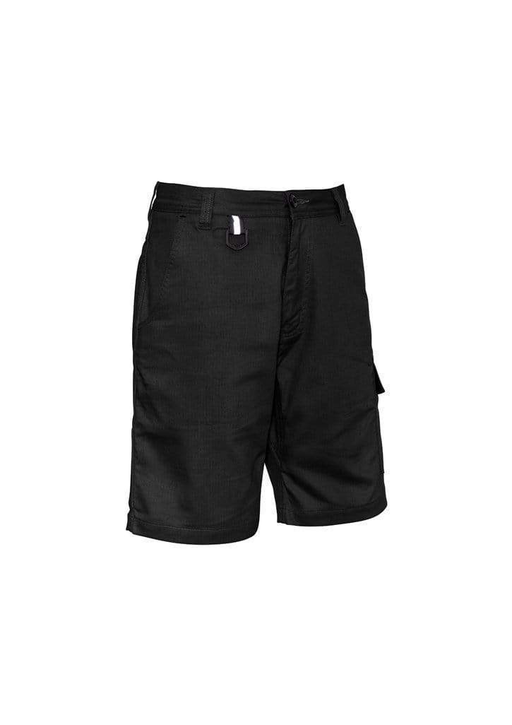 SYZMIK Men’s Rugged Cooling Vented Shorts ZS505 Work Wear Syzmik Black 72 